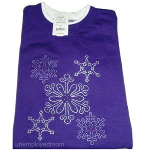 Purple Christmas Sweatshirt Holiday Women's